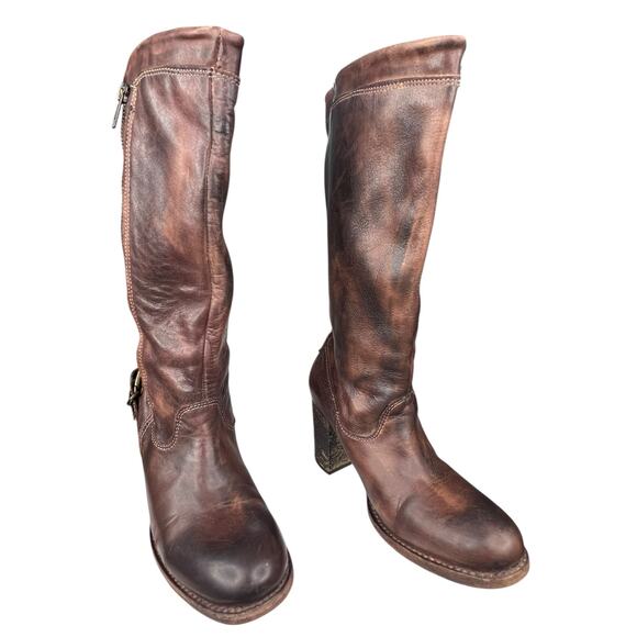 Bed Stu Women’s Fate Brown Distressed Riding Boot Size US 6 - Picture 5 of 13